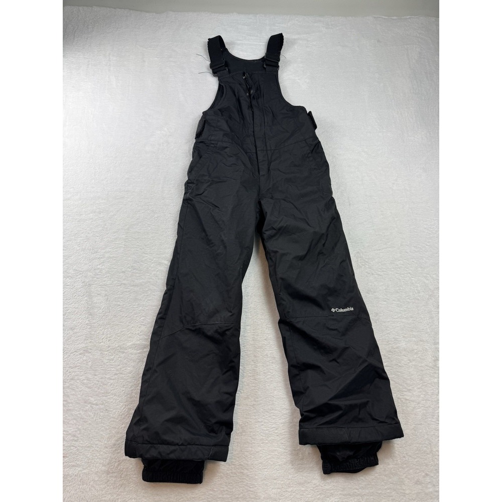 Columbia Snowslope II Bib Snowpants‎ Black Omni Shield  Size 7/8 Ski Outdoors